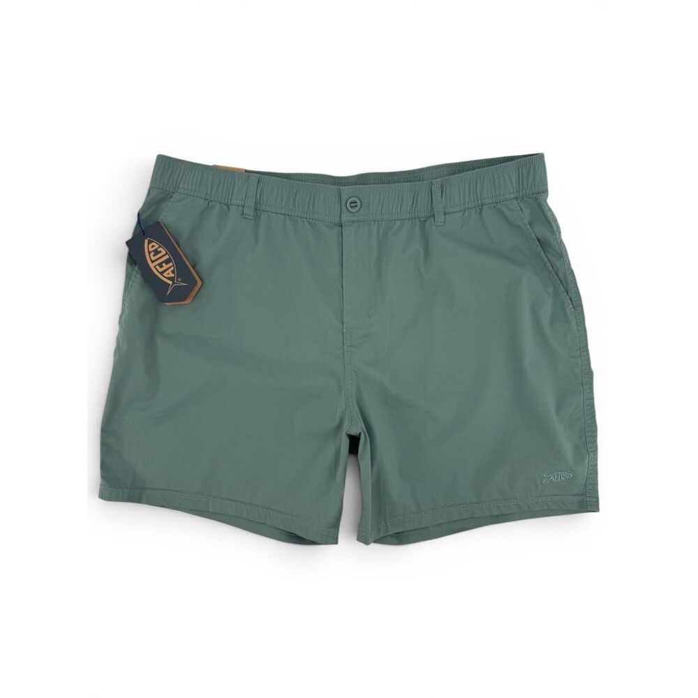 NWT Aftco Men's Landlocked Stretch Shorts 6" Jade Dust XXL